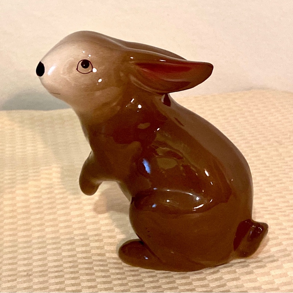 Vintage Ceramic  Rabbit Bunny Figurine adorable thumper - Picture 3 of 7